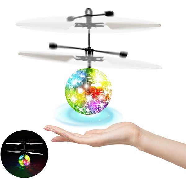 Flying Ball, Kids RC Flying Toys Infrared Induction Models Aircraft Helicopter Ball Kids Gadgets Mini Drone Flying Toys