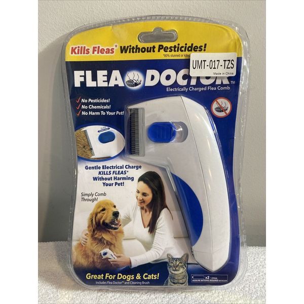 Flea Doctor Electrically Charged Dog Cat Portable Gentle Pet Grooming Tool New