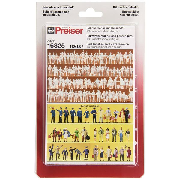 Preiser 1/87 Ème PR16325 Model Railway Station Travellers