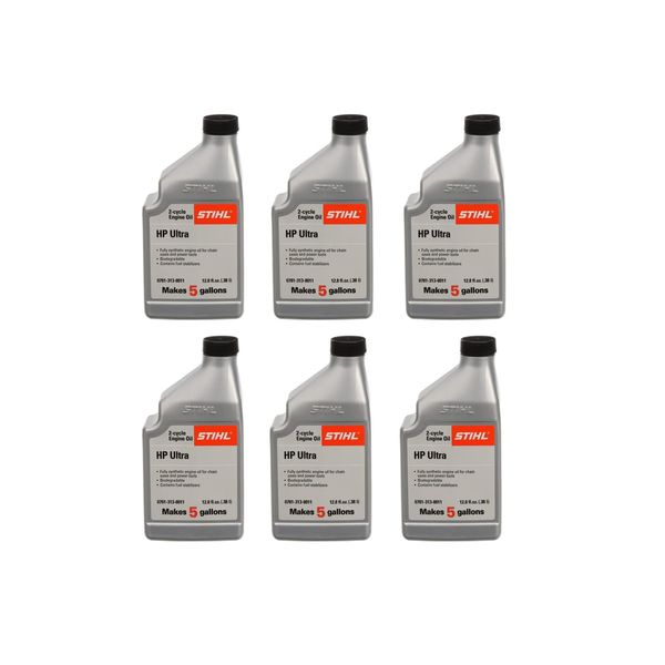 STIHL 0781 313 8013 12.8 Ounce High Performance Ultra 2 Cycle Engine Oil, 6 Pack