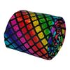 Frederick Thomas Men's Rainbow Check Glitter Sparkle Necktie, 8cm Width, 147cm Length