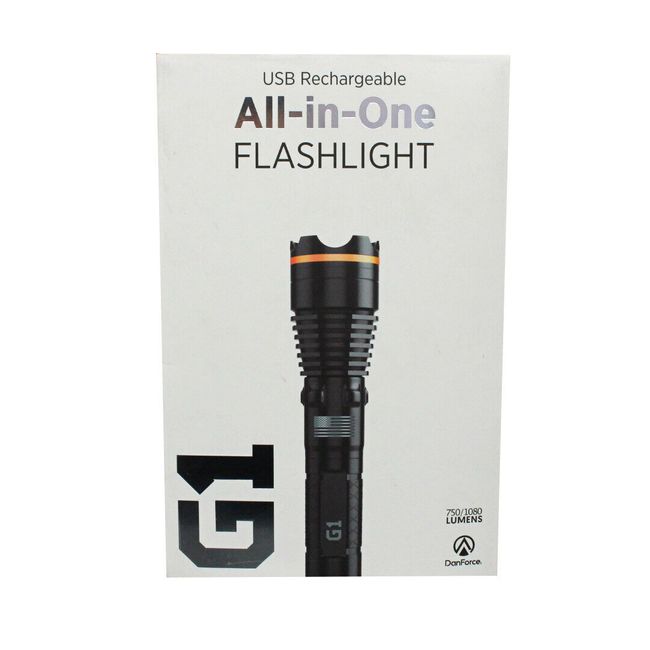 G1 USB Rechargeable All-in-One Flashlight 750/1080 Lumens