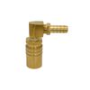 Quick Disconnect Mold Coolant Coupler 3/8” Body x 3/8” Hose Barb Brass
