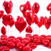 20PCS 46CM Heart Balloons Heart Foil Balloons Mylar Heart Balloons Metallic Aluminum Balloons Romantic Party Decor Balloons for Valentines Day Birthday Wedding Bridal Decor (red)