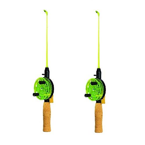 Jenzi Ice Fishing Rod Set of 2 + Free Petri Heil! Sticker