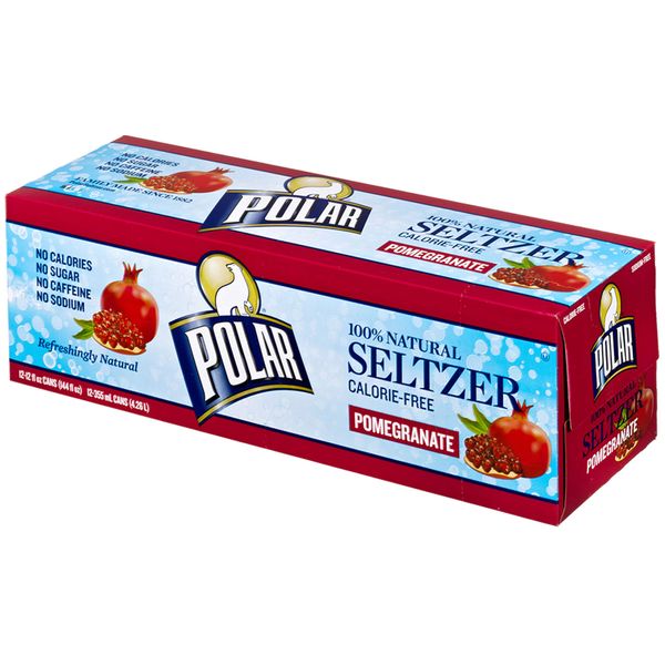 Polar Beverage Pomegranate Seltzer, 12 fl oz., 12 ct