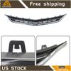 For 2016-2018 Chevrolet Malibu Black W/Chrome Front Bumper Upper & Lower Grille