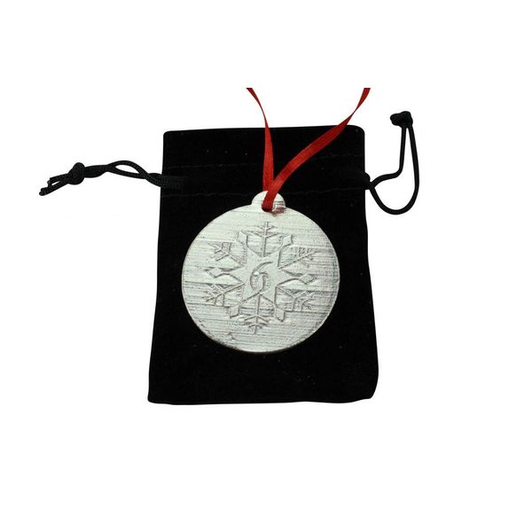 6th Christmas Snowflake Metal Decortation - 6th Anniversary Idea