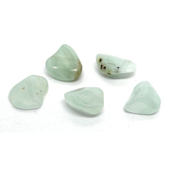 Prehnite Small Crystal Tumbled Stones - 5 Pc