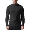 Zengjo Mock Turtleneck for Men Athletic Work Warm(Black,L)