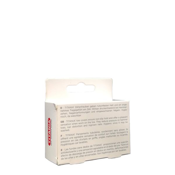 Toe Caps 2 Small and 1 Large Titanium Pack of 3