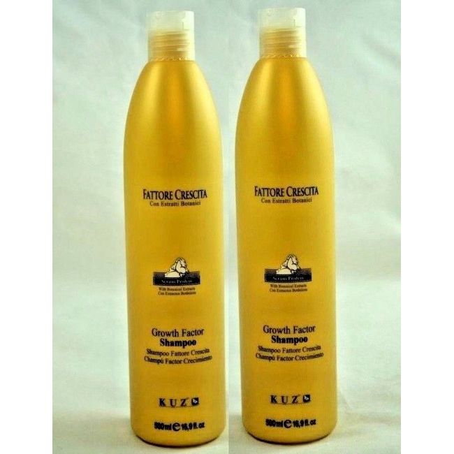 Kuz Growth Factor Shampoo 500 ml 16.9 oz BRAND NEW FRESH STOCK (PACK OF 2)