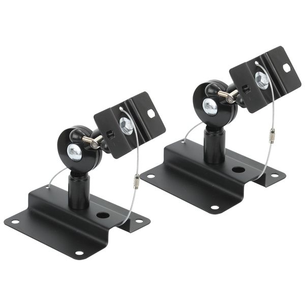 Beetronic 2 x Universal Anti Theft Speaker Wall Mounting Rotate Tilt Satellite Brackets M5