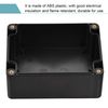sourcing map Waterproof Junction Box ABS for Electrical Projects Black 115 x 90 x 55 mm