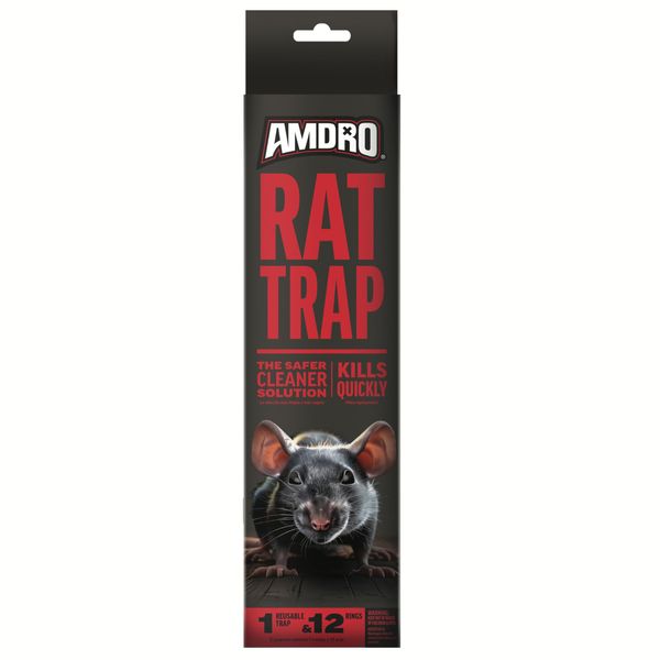 Amdro Reusable Rat Trap, Kills Up to 12
