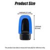 Car Engine Start Stop Button Cover Compatible with Porsche Cayenne Compatible with Panamera Ignition Switch Shell Button Stickers Starter Switch Case Starter Switch Cover Shark Blue