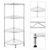 4-Tier Corner Shelf Display Rack Kitchen Bathroom Storage Wire Shelves Organizer