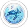 Blue Turquoise Ocean Love Sea Turtle PopSockets PopGrip for MagSafe