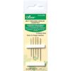 Clover Asstd. Self-Threading Needles 5 Sizes, Metal, 1