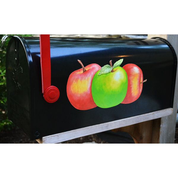 Mailbox Magnet (Partial Cover) Apple Trio Fall Autumn Better than a Decal!