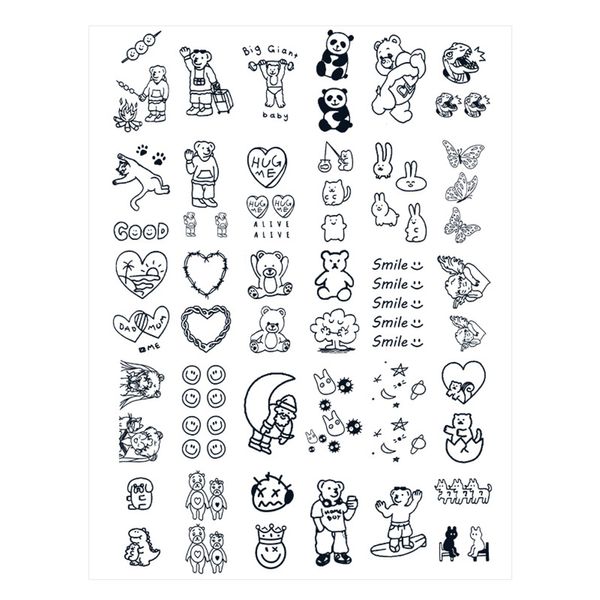 Set of 30 fashion tattoo tattoo stickers