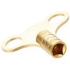 Merriway BH02832 (2 Pcs) Easigrip Clock Type Radiator Key Solid Brass - Pack of 2 Pieces