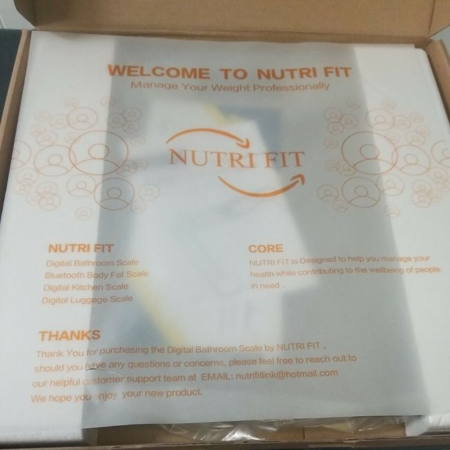 NUTRI FIT Smart Scale for Body Weight Digital Bathroom Scales with Bluetooth