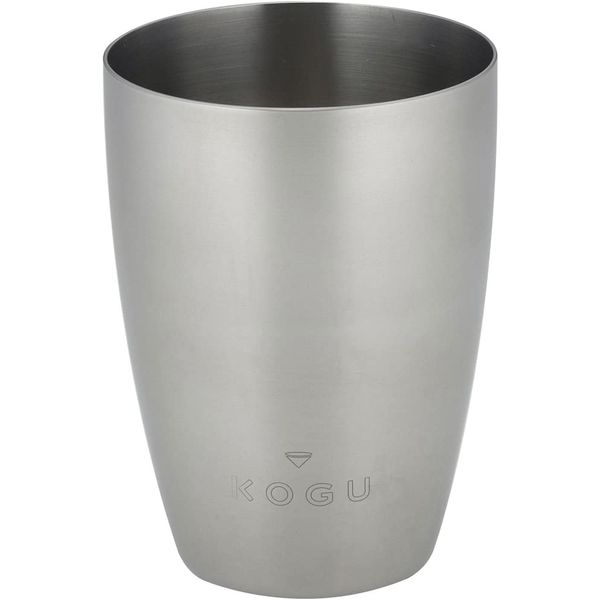 KOGU 44343 Shimomura Co., Ltd. Coffee Bean Cup (Made in Japan), Stainless Steel, Matte Finish, Dishwasher Safe, Grinder, Coffee Powder, Receptor, Tsubame Sanjo