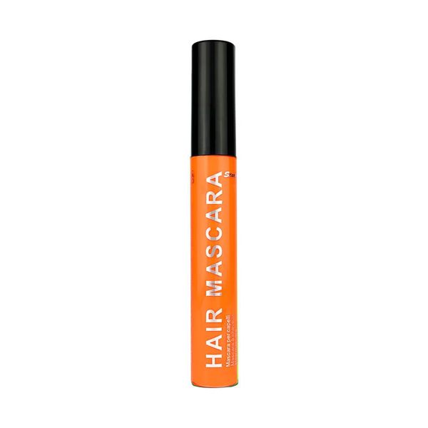 UV neon hair mascara Orange, uv reactive wash out temporary hair colour with wand applicator