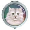 White Cat Compact Mirror