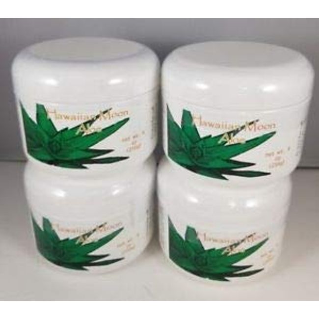 Hawaiian Moon Aloe Cream - 9 Oz Skin Care Jar - Pack of 4