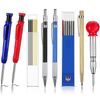 8Pcs Carpenter Scriber Marking Kit for Glass, Ceramics, Steel