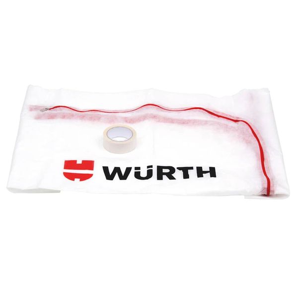 Würth dust protection door with zip, non-woven washable material, reusable
