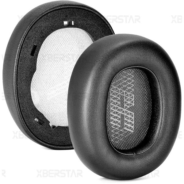 Replacement Ear Pads For JBL E65 E65BTNC / DUET NC / LIVE650 BTNC LIVE660 BTNC Headphone,Upgraded Memory Foam Earpads Replacement Earmuffs… (Black)