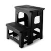 Vision4ever 1x Folding Double Step Stool Heavy Duty Non Slip Multi Purpose Home Kitchen