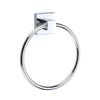 BGL Towel Ring Minimalist Wall-Mounted, Silver Finish, for Bathroom Decoration