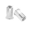 Qrity 20 PCS Rivet Nut, Stainless Steel Flat Head Threaded Insert Nutsert Kit, M12 Fasteners Nut