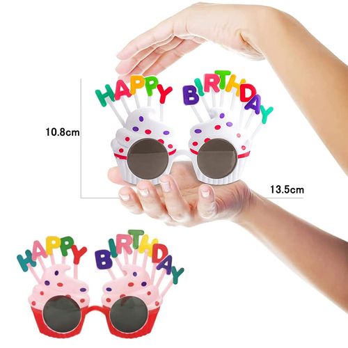Samcos Party Glasses, Sunglasses, Birthday Prop, Cool Cosplay Glasses, Unisex (Set of 2)