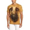 The Mountain Men's German Shepherd Face, Brown, 3XL