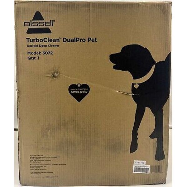 BISSELL TurboClean DualPro Pet Carpet Cleaner 3072-MISSING BAG-LIGHT USE