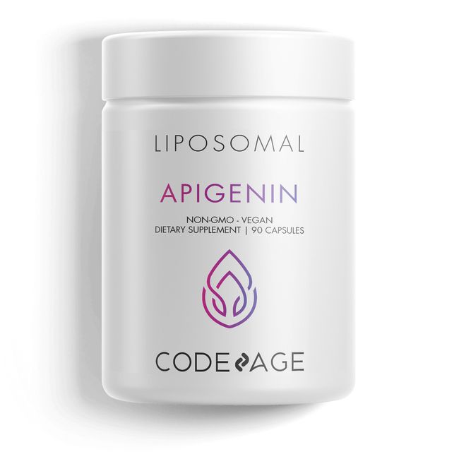 Codeage Liposomal Apigenin Supplemenst 50 mg, Chamomile Extract Capsules