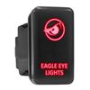 EAGLE EYE LIGHTS - Red Backlit Push In Switch 1.54"x 0.83" (Fit: Toyota)