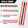 GOLD DEER 3PCS Universal Bit Flexible Screwdriver Extension Drill Bit Extension Impact Driver Rotatable Socket Adapter & Screwdriver Bit Set Bendable Drill Bit Extension Angle Drill Bit Attachment