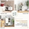 Bookcase Bookshelf multifunctional storage organizer w/Adjustable Shelf & Cubes