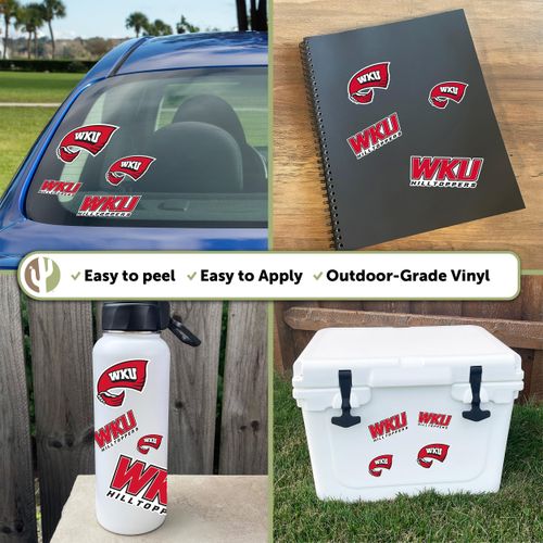 Western Kentucky University Sticker WKU Hilltoppers Stickers Vinyl Decals Laptop Water Bottle Car Scrapbook T1 (Type 1-1)