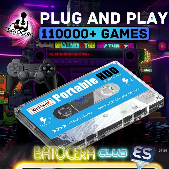 Retro Box 122000 Games, Batocera Game Console