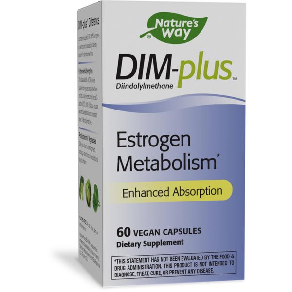 Nature's Way Dim-Plus, Diindolylmethane Vegan Capsules, 60-Count (Packaging May Vary)