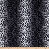 Fabric Base Velboa Smooth Wave Prints Leopard Snow, Fabric by the Yard