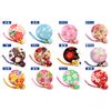 Flower Crepe, Compact Mirror, Round Mirror, Japanese Pattern, Kimono, Crepe