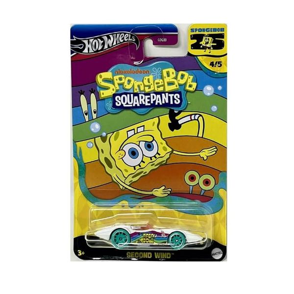Hot Wheels Spongebob Squarepants 25 Years Second Wind 4/5 Diecast Car